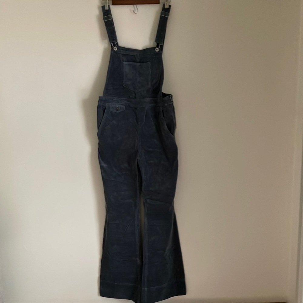 Anthropologie Corduroy Light Blue Overalls Size 31